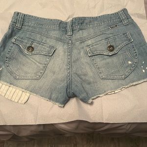 Roxy Distressed Ripped Jean Shorts